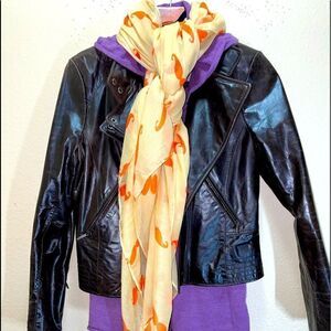 Moustache Print Pashmina  